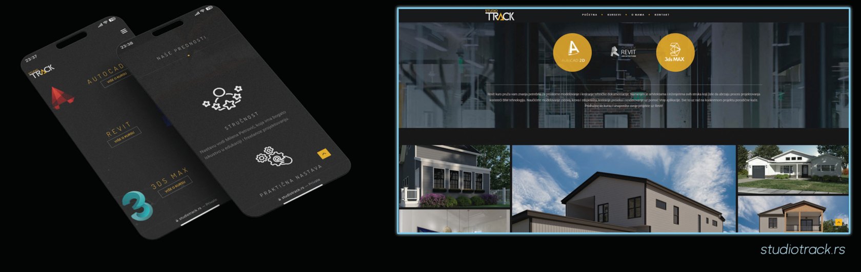 Studio Track — Original website design