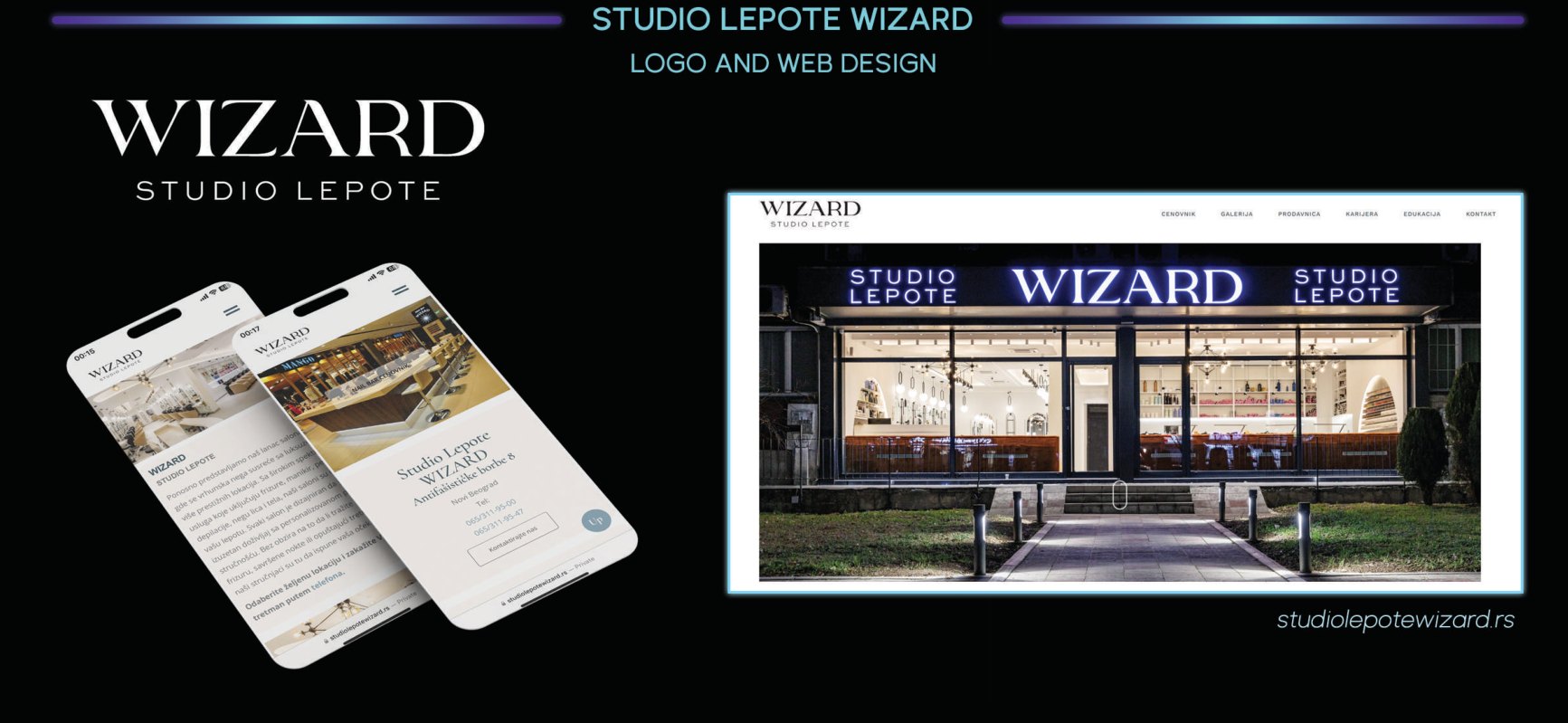 Studio Lepote Wizard — Logo, storefront & website